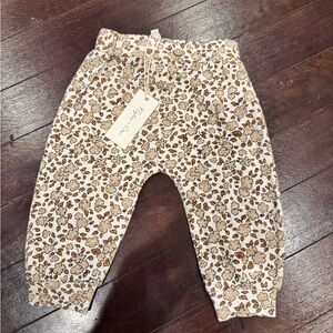 Rylee + Cru floral pants NWT 3/6 month